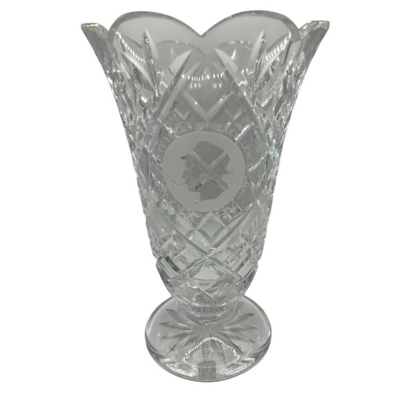 Waterford Crystal Vase 1991 75th Years Of Excellence Limited Edition 8.5" Tall - Picture 2 of 10